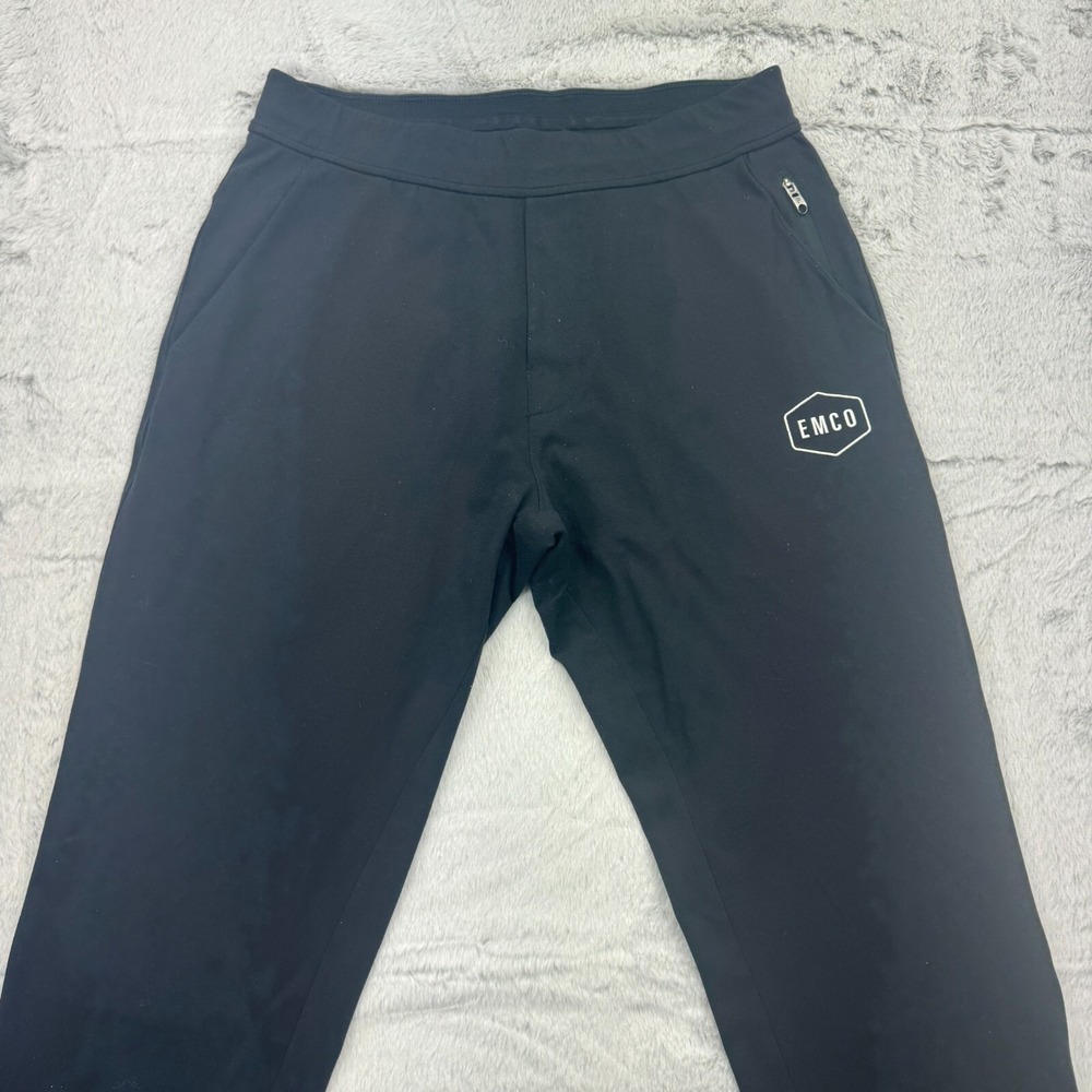 Public Rec Jogger Pant Mens 30 x 32 Black Flat Front Zippered Pockets Stretch - Picture 3 of 12